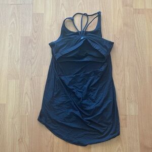 Athleta Black Sports Bra/Racerback Tank Loose Top Women’s Size 8 Athleticwear M
